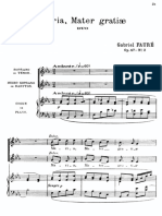 Fauré - Maria, Mater Gratiæ, Op 47 No 2 PDF