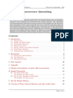 Measuring Fluorescence Quenching of Dyes