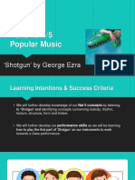 National 4/5 Popular Music: Shotgun' by George Ezra