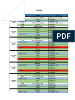 Estonia: Date Time Activity Venue