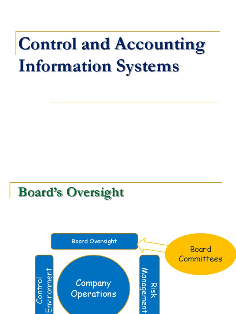 Control and Accounting Information Systems | PDF | Internal Control ...