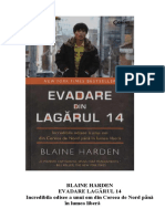 Blaine Harden - Evadare Din Lagărul 14