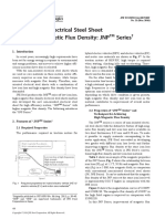 Non-Oriented Electrical Steel Sheet With High Magnetic Flux Density: JNP Series