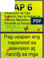 AP6 Q3 Week 7kaugnayan NG Mga Suliranin, Isyu at Hamon Sa Ikatlong Republika Sa Panahon Sa Kasalukuyan