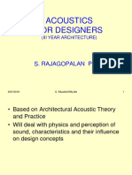 Acoustics For Designers: S. Rajagopalan PH.D