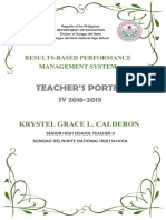 Teacher's Portfolio Sy 2018-2019 Headings