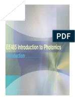 EE485 Introduction To Photonics