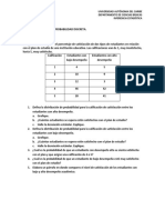 Taller de Distribución de Probabilidad Discreta. 1