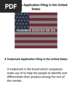 A Trademark Application Filing in the United States