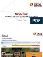 NDML NAD AADHAAR Based Student Registration