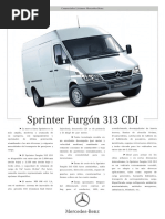 Ficha técnica Mercedes Sprinter 415 CDI | PDF | Eje | Direccion