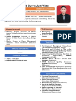 Profile and Curriculum Vitae: Personal Quotes: Keep Learning and Stay Humble. Bio Information