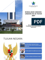 Materi Sosialisasi Undang-Undang No 43 Tahun 2007 (Drs. Dedi Junaedi, M.si)