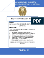 Empresa 14 Inkas: Plan Estratégico para la elaboración y comercialización de vodka de papa