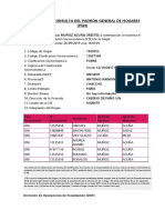 Resultado de Consulta Del Padrón General de Hogares