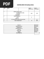 Denim Jeans Costing Sheet Excel Template | PDF