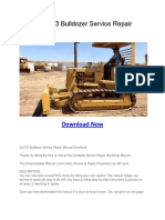 Caterpillar D3 Bulldozer Service Repair Manual PDF