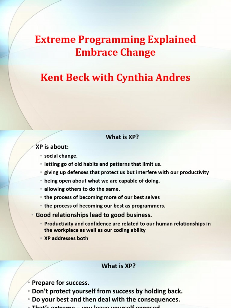 Extreme Programming | PDF | Software Bug | Software Development