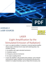 Optoelectronics: Module-5 Laser Sources