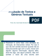 Produção de Textos Tipologia Textual 2019