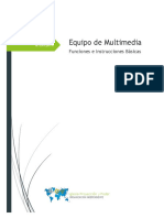 Equipo Multimedia Funciones e Instrucciones Original