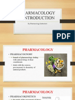 Pharmacology Intro 2019 - Final Student