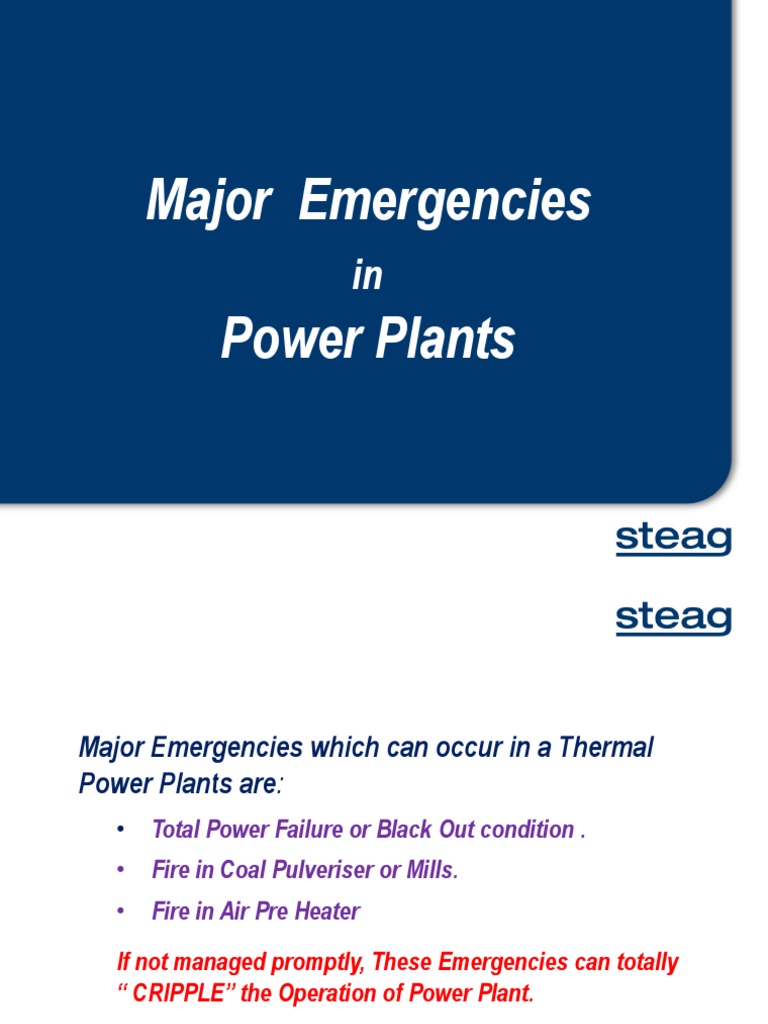 Power Plant Emergency Management Guide | PDF | Hvac | Boiler