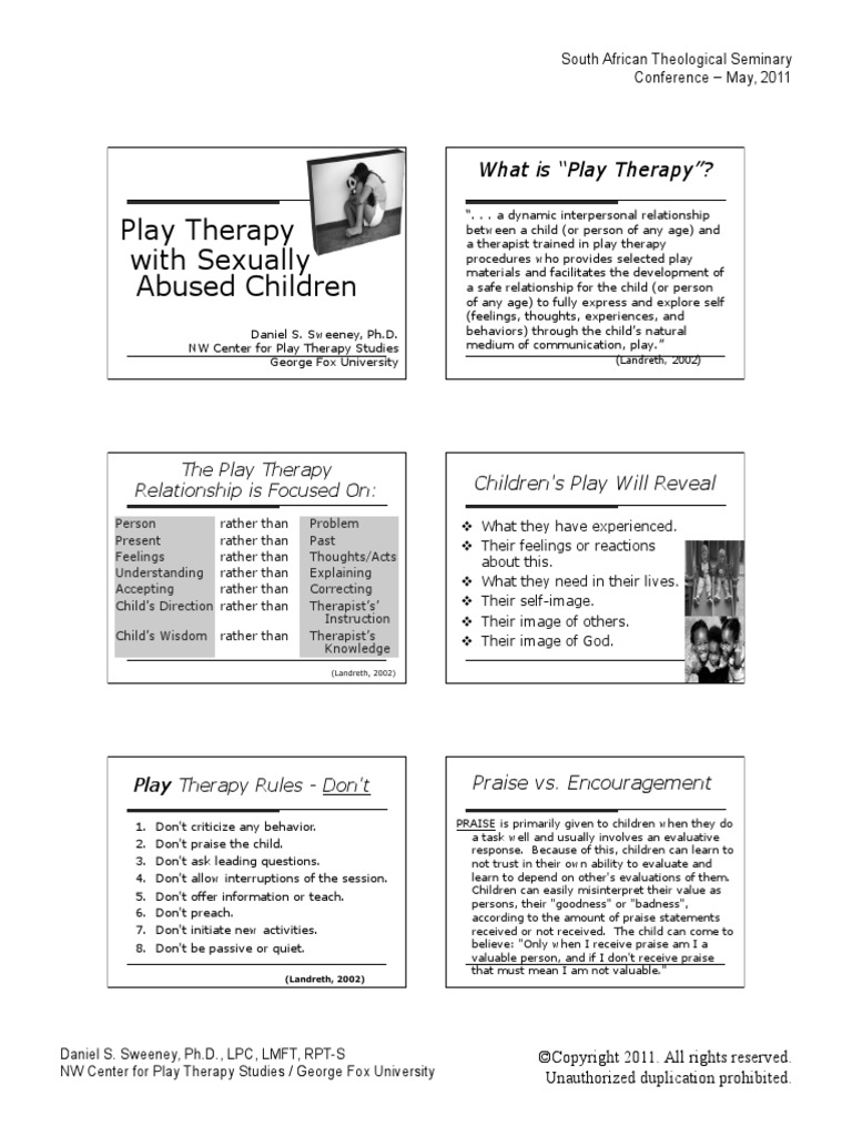 Play Therapy With Abuse Children | PDF | Play Therapy | Psychotherapy
