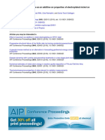 The Effect of Sodium Citrate As An Additive On Properties of Electroplated