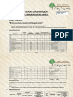 Reporte de Situación del Comando de Incidente