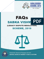 FAQs Sabka Vishwas (Legacy Dispute Resolution) Scheme, 2019