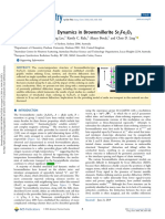 Order, Disorder, and Dynamics in Brownmillerite SR Fe O