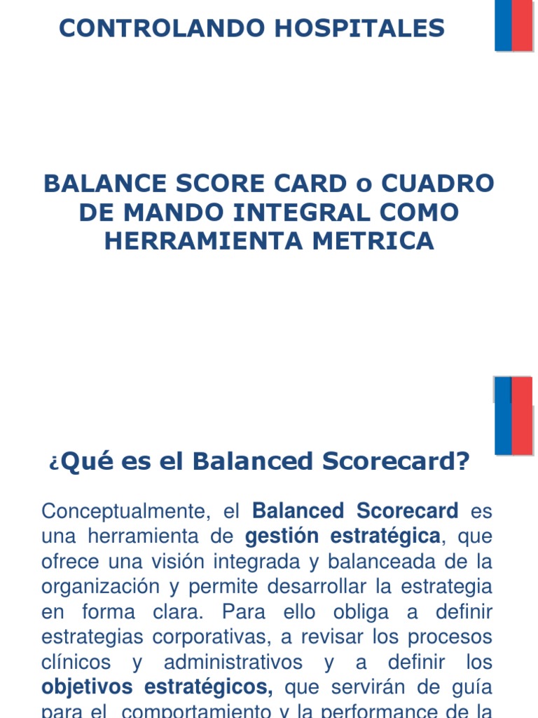 Balance ScoreCard Hospitales | PDF | Hospital | Business