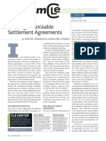 Drafting Enforceable Settlement Agreements