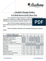 Monroe's New Wall Street Express Bus Schedule