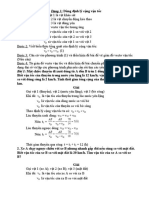 Dạng 3: Dùng định lý cộng vận tốc: v v v v v v