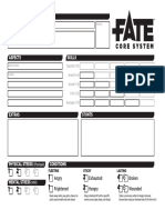 Fate Character Sheet FST Conditions Variant PDF