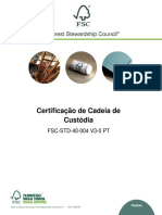 FSC - Certificação Da Cadeia de Custodia