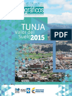 Valor Del Suelo Tunja 2015 Baja PDF