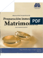 Preparacion Inmediata Al Matrimonio (Agente Pastoral) Re PDF