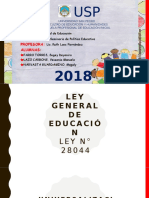 Ley General de Educación Exposicion