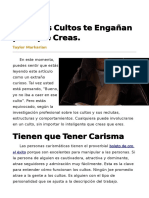 Como Los Cultos Te Enganan para Que Creas