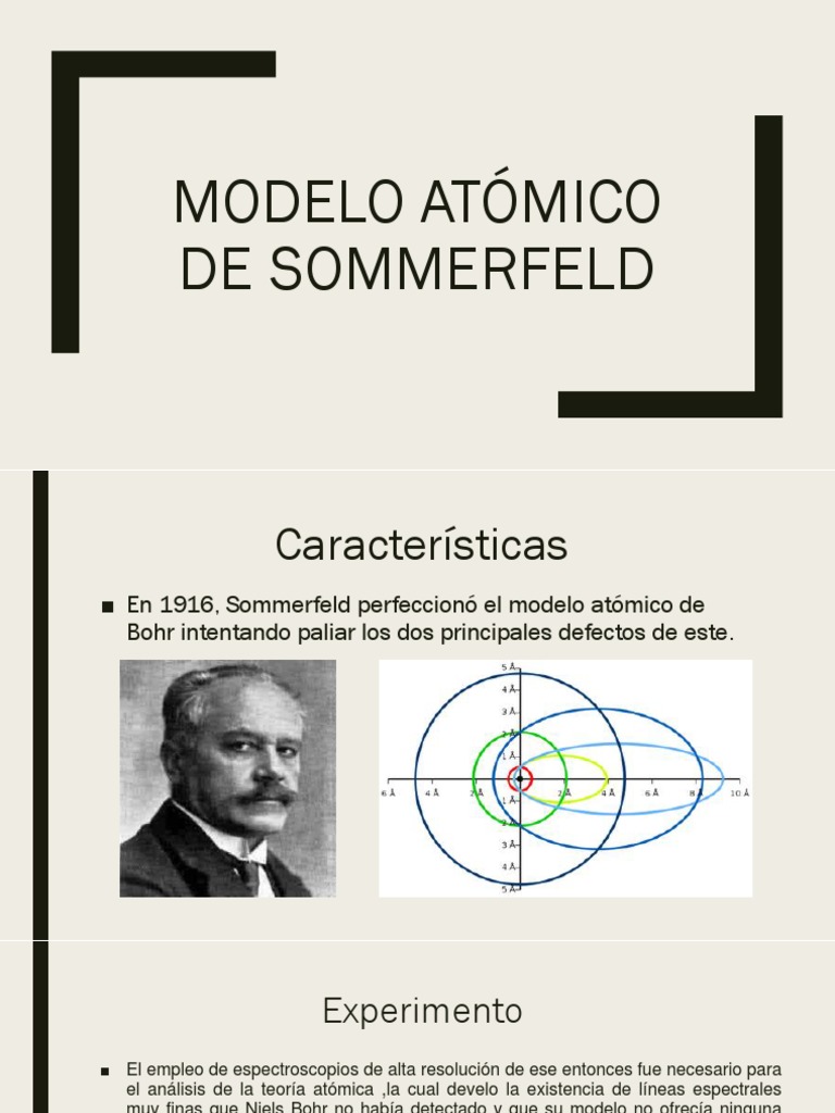 Sommerfeld 1 | PDF | Orbital atómico | Electrón