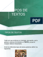 Tipos de Textos