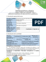 Guía de Actividades y Rúbrica de Evaluación - Tarea 4 - Diferenciar Mecanismos de Reducción de La Contaminación