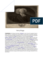 Henry Briggs: Contribution