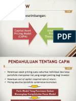 (Materi) 9. Capital Asset Pricing Model - Arbitrage Pricing Theory