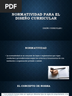 Normatividad para El Diseño Curricular