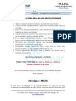 M.A.P.A.: Instruções para Realização Desta Atividade