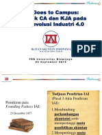 IAI Goes To Campus: Prospek CA Dan KJA Pada Era Revolusi Industri 4.0